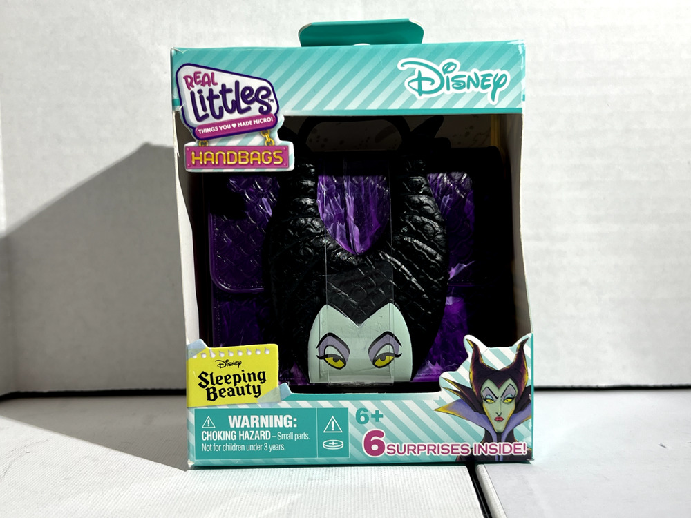 REAL LITTLES Mini HANDBAG, BAG, JOURNAL, Toy Surprises Maleficent